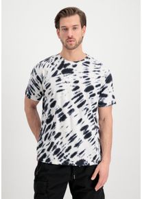 Herren T-Shirt "Alpha Industries Men - T-Shirts Tie Dye T-Shirt", schwarz, Gr. M, Alpha Industries, Obermaterial: 100% Baumwolle, Shirts