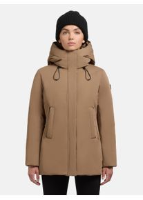 Khujo Damen Winterjacke "Palla-YM", braun, modisch, Gr. XL, Material: 55% Baumwolle, 45% Polyester, Futter: 100% Nylon, Wattierung: 100% Polyester,