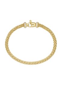 Smart Jewel Damen Armband "Himbeerkette mit Zirkonia Steinen, Silber 925", 19cm, Silber 925 (Sterlingsilber), gold, Silber 925 (Sterlingsilber),