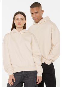 Harlem Soul Herren Kapuzensweatshirt, beige, casual, Gr. XXXL, unifarben, Material: 65% Baumwolle, 35% Polyester, Sweatshirts, mit überschnittenen
