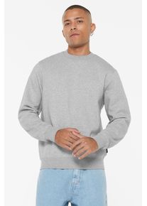 Harlem Soul Herren Sweater, grau, casual, Gr. M, unifarben, Material: 65% Baumwolle, 35% Polyester, Sweatshirts, mit weicher Innenseite