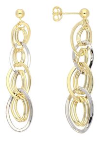 Firetti Damen Paar Ohrstecker "Schmuck Geschenk Gold 375 Ohrschmuck", Gelbgold 375, silber, Gelbgold 375, Ohrringe