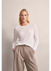 Bugatti Damen Rundhalspullover, beige, casual, Gr. XS, unifarben, 53% Polyamid, 27% Polyacryl, 20% Alpaka, Pullover, aus Alpaka-Wollmischung
