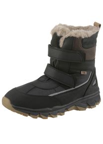 bisgaard Kinder Winterstiefel "bisgaard eddie tex", Gr. 30, schwarz, Textil, Leder, sportlich, Schuhe, Snowboots, Klettstiefel, Outdoor Schuh mit