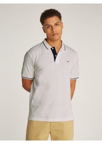 Tommy Jeans Herren Poloshirt "TJM REG TIPPED POLO", beige, casual, Gr. XXL, unifarben, Jersey, Obermaterial: 100% Baumwolle, Shirts, mit