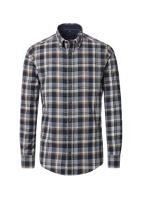 Casamoda Herren Flanellhemd "Casamoda Flanellhemd kariert", blau, Gr. XXXL, kariert, 100% Baumwolle, Hemden