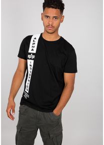 Herren T-Shirt "Alpha Industries Men - T-Shirts Defense T-Shirt", schwarz, Gr. S, Alpha Industries, Obermaterial: 100% Baumwolle, Shirts