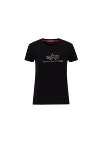 Damen T-Shirt "Alpha Industries Women - T-Shirts Crystal T Women", schwarz, Gr. S, Alpha Industries, Obermaterial: 100% Baumwolle, Shirts