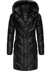 Ragwear Damen Kurzmantel "Natalka Bling", schwarz, modisch, Gr. L, Obermaterial: 100% Nylon, Innenfutter: 100% Polyester, Wattierung: 100% Polyester,