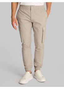 Herren Cargohose "SKINNY CARGO", beige, casual, Gr. 38, Calvin Klein Jeans, unifarben, Web, Obermaterial: 97% Baumwolle, 3% Elasthan, Hosen, mit