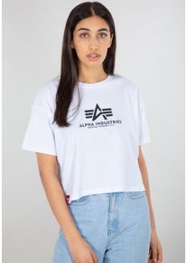 Damen T-Shirt "Alpha Industries Women - T-Shirts Basic T-Shirt COS Women", weiß, Gr. S, Alpha Industries, Obermaterial: 100% Baumwolle, Shirts