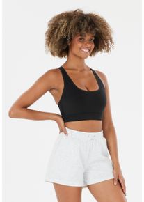 ENDURANCE ATHLECIA ATHLECIA Damen Sport-BH "Jennie V2", Gr. XL, schwarz, 70% Polyamid, 30% Elasthan, unifarben, BHs, mit breiten Trägern
