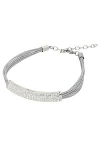 Vivance Damen Armband "Kristalle", Edelstahl, grau, Edelstahl, Armbänder