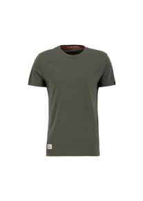 Herren T-Shirt "Alpha Industries Men - T-Shirts Dragon EMB T-Shirt", grün, Gr. XXL, Alpha Industries, Obermaterial: 100% Baumwolle, Shirts