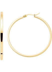 Leonardo Damen Paar Creolen "Ohrringe Marli, 023575, 023576", Edelstahl, gold, Edelstahl, Ohrringe