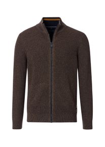 Casamoda Herren Strickjacke "Casamoda Strickjacke uni", braun, Gr. M, 60% Baumwolle, 40% Polyacryl, Strickjacken