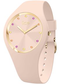 Ice Watch ICE-WATCH Damen Quarzuhr "ICE cosmos - Small+ - 2H (colour stones)", rosa, Armbanduhren, Armbanduhr, Damenuhr, Silikonarmband, analog