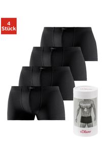 s.Oliver Herren Hipster, Gr. M, schwarz, Jersey, Obermaterial: 92% Baumwolle, 8% Elasthan (LYCRA), unifarben, Unterhosen, knapp sitzende Boxershorts