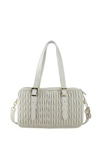 Damen Schultertasche "Handwerk", Collezione Alessandro, beige, Leder, Taschen, aus echtem Leder