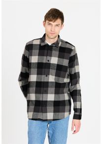 WHISTLER Herren Fleeceshirt "Riglet", schwarz, casual, Gr. XL, kariert, 100% Baumwolle, Shirts, Aus reiner Baumwolle