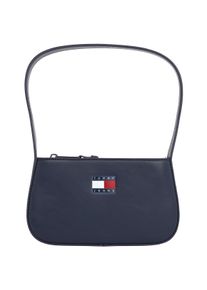 Tommy Jeans Damen Schultertasche "TJW ESS MUST SHOULDER BAG", blau, Lederimitat, Taschen, Damen Umhängetasche, Mini Bag Henkeltasche mit Logoflagge