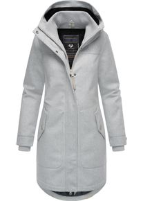 Ragwear Damen Wintermantel "Jannisa Coat", grau, klassisch, Gr. M, Obermaterial: 100% Polyester, Innenfutter: 100% Polyester, Wattierung: 100%
