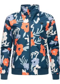 Ragwear Damen Outdoorjacke "Goona Print", blau, sportlich, Gr. M, Obermaterial: 100% Polyester, Innenfutter: 100% Polyester, Jacken, Wasserdichte