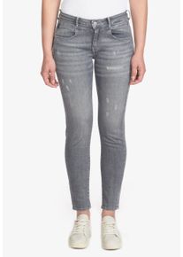 Damen 7/8-Hose "POWERC", grau, Gr. 32, Le Temps Des Cerises, unifarben, 92% Baumwolle, Kunstfaser, 2% Elasthan, Hosen, im Skinny Fit-Schnitt