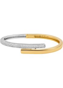 Michael Kors Damen Armreif "Schmuck Geschenk Silber 925 Premium Kors Brilliance, MKC1751CZ931", Silber 925 (Sterlingsilber), gold, Silber 925