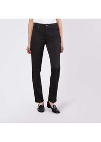 MAC Damen Stretch-Jeans "Melanie", schwarz, feminin, Gr. 46, Denim/Jeans, Obermaterial: 98% Baumwolle, 2% Elasthan, Jeans, Gerade geschnitten