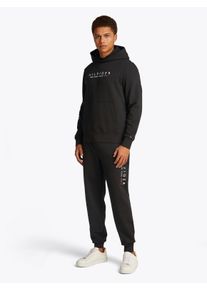 Tommy Hilfiger Herren Jogginganzug "HILFIGER NEW YORK TRACKSUIT", schwarz, casual, Gr. M, Sweatware, Obermaterial: 63% Baumwolle, 37% Polyester,