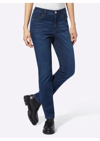 Heine Damen 5-Pocket-Jeans, blau, Gr. 38, unifarben, 51% Baumwolle, 23% Polyester, 14% Lyocell, 10% Viskose, 2% Elasthan, Jeans