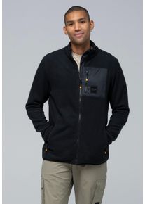 BULA Herren Fleecejacke "BaseCamp", schwarz, sportlich, Gr. S, 100% Polyester, Jacken, mit kuscheligem Finish