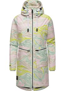 Ragwear Damen Wintermantel "Holstic Print", grün, modisch, Gr. XL, Obermaterial: 100% Polyester, Innenfutter: 100% Polyester, Wattierung: 100%