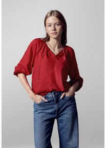 Damen Tunika, rot, casual, Gr. 36, STREET ONE STUDIO, unifarben, Web, 100% Viskose, Tuniken, aus softer Viskose