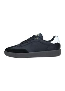 Sergio Tacchini Herren Sneaker "TAORMINA Herren", Gr. 44, schwarz-weiß, Leder, Veloursleder, Polyurethan, Schuhe, Sneaker Herren, Sneakers,