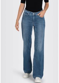 MAC Damen Weite Jeans "DREAM WIDE", blau, casual, Gr. 34, unifarben, Denim/Jeans, Obermaterial: 75% Baumwolle, 12% Modal, 9% Polyester, 4% Elasthan,