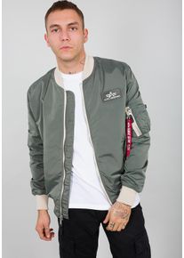 Herren Bomberjacke "Alpha Industries Men - Bomber Jackets MA-1 TTC Two Tone Contrast", grün, Gr. S, Alpha Industries, Obermaterial: 100% Nylon,