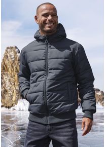 John Devin Herren Steppjacke, blau, casual, Gr. M, unifarben, Web, Obermaterial: 100% Polyester. Futter: 100% Polyester. Wattierung: 100% Polyester,