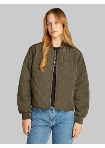Damen Bomberjacke "LW QUILTED JACKET", braun, feminin, Gr. M, Calvin Klein Jeans, unifarben, Web, Obermaterial: 100% Polyester, Jacken, mit