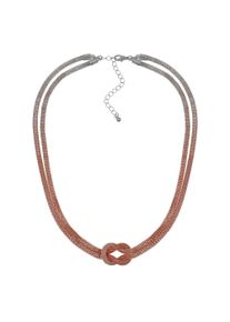 Steuer Damen Collierkettchen "Meshkette doppelreihig roségold", 56cm, Metall, B: 4.0mm, bunt, Metall, B:4.0mm, Halsketten