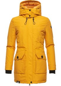 Navahoo Damen Winterjacke "Blizzardstorm", gelb, modisch, Gr. L, Oberstoff: 70% Baumwolle, 30% Nylon, Futter: 100% Polyester, Wattierung: 100%