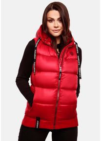Navahoo Damen Steppweste "Kassidy", rot, modisch, Gr. S, Oberstoff: 100% Nylon, Futter: 100% Polyester, Wattierung: 100% Polyester, Westen, stylische