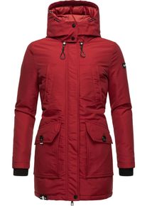 Navahoo Damen Winterjacke "Blizzardstorm", rot, modisch, Gr. S, Oberstoff: 70% Baumwolle, 30% Nylon, Futter: 100% Polyester, Wattierung: 100%