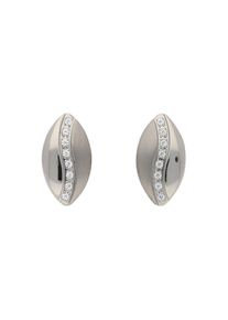 TITANIA Damen Paar Ohrstecker "Titanohrstecker", Titan, grau, Titan, Ohrringe