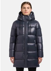 Khujo Damen Steppjacke "Jadet2-YM", blau, casual, Gr. S, Material: 100% Nylon, Futter: 100% Nylon, Wattierung: 100% Polyester, Jacken, Schimmernder