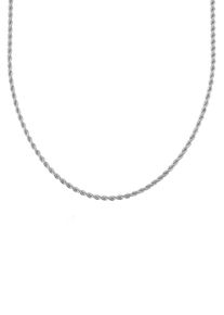 Firetti Damen Kette ohne Anhänger "Schmuck Geschenk Silber 925 Halsschmuck Halskette Kordelkette", 42, Silber 925 (Sterlingsilber), B: 1,25mm,