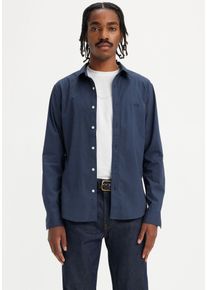 Levi's LEVI'S Herren Jeanshemd "BATTERY HM SHIRT SLIM", blau, casual, Gr. L, unifarben, Denim/Jeans, Obermaterial: 98% Baumwolle, 2% Elasthan, Hemden, mit