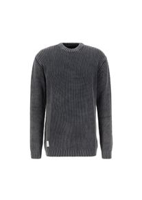 Herren Sweater "Alpha Industries Men - Knitwear Acid Pullover", schwarz, Gr. XXL, Alpha Industries, Obermaterial: 100% Baumwolle, Sweatshirts