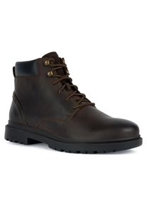 Geox Herren Schnürboots "U ANDALO A", Gr. 44, braun, Leder, casual, Schuhe, Worker Boots, Schnürstiefel mit Geox Spezial Membrane